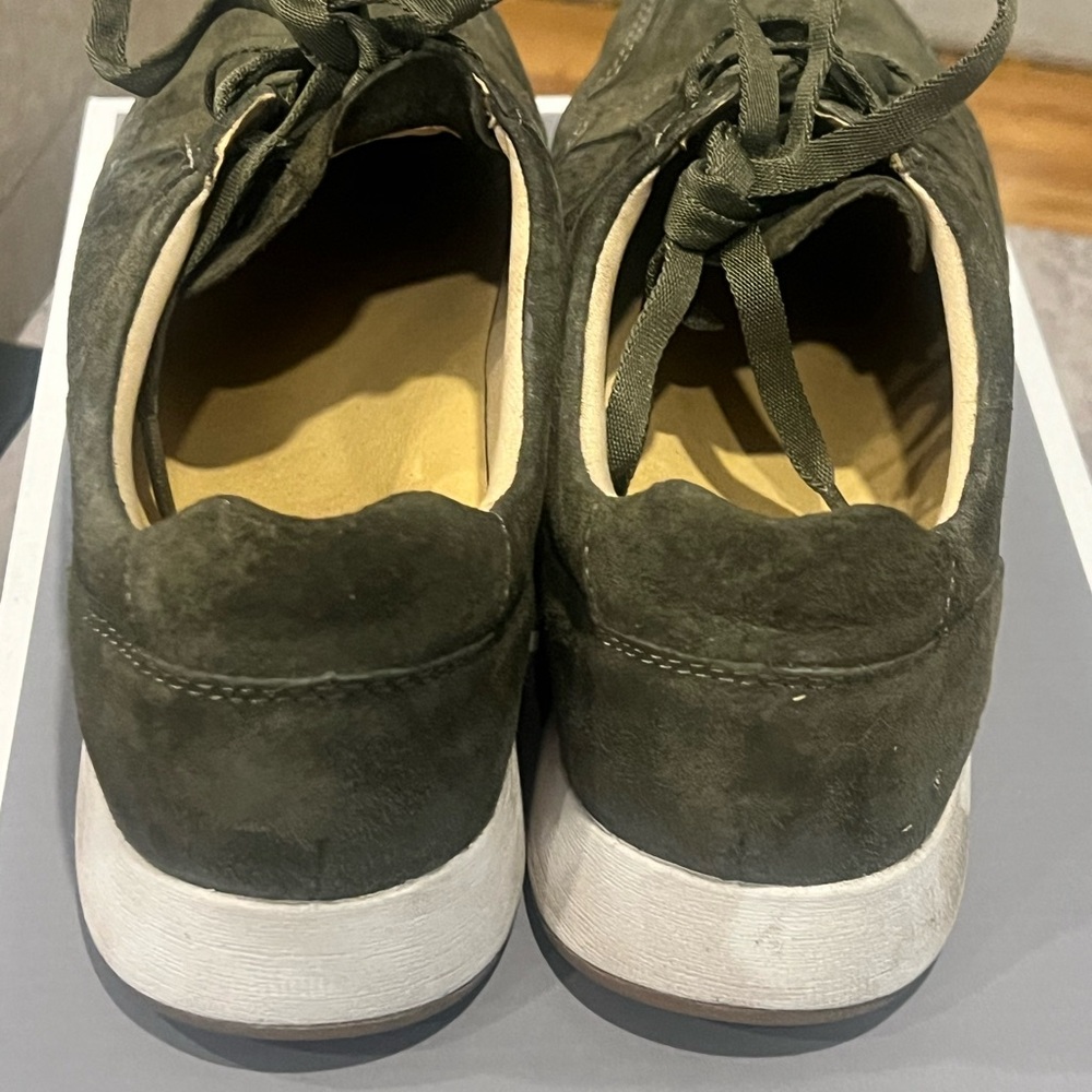 Dansko Olive Green Suede Women's Sneakers - Picture 4 of 7